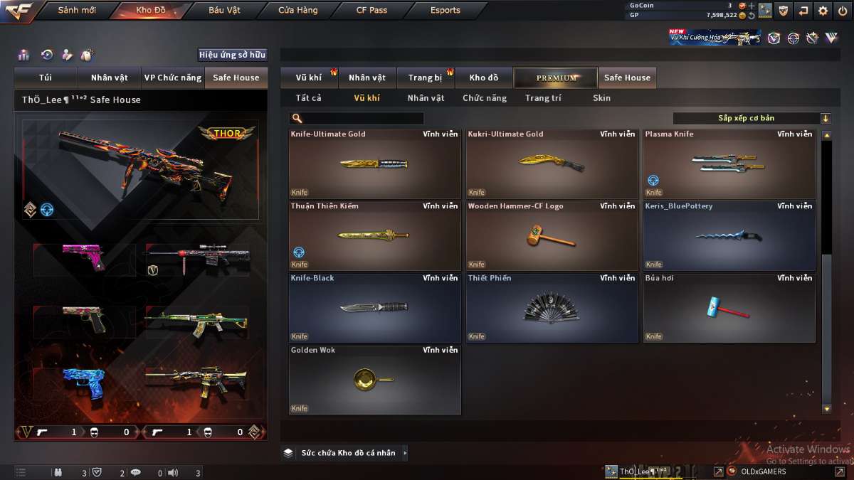 shop acc cf uy tin gia re